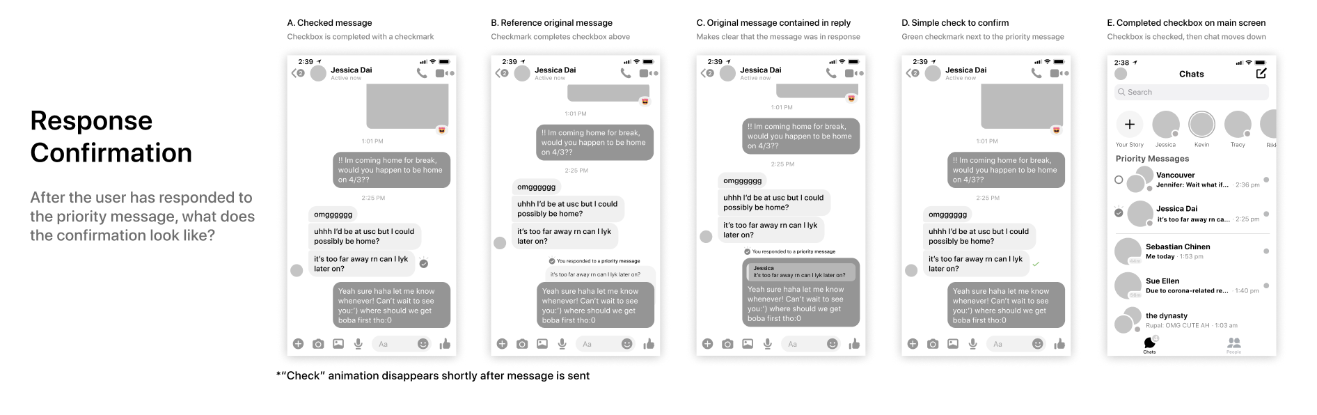 Response Confirmation